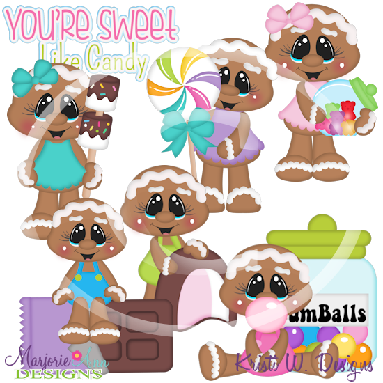 You're Sweet Like Candy SVG Cutting Files Includes Clipart - Click Image to Close